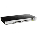 Коммутатор D-Link PROJ Smart L2+ Switch 12x10GBase-T, 2x10GBase-X SFP+, 2xCombo 10GBase-T/SFP+, CLI, RJ45 Console - фото 48031