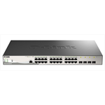 Коммутатор D-Link PROJ Managed L2 Metro Ethernet Switch 24x1000Base-T PoE, 4x1000Base-X SFP, PoE Budget 370W, Surge 6KV, CLI, RJ45 Console, Dying Gasp - фото 48054