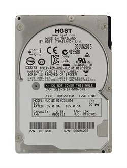 Жесткий диск HGST Ultrastar C10K1800 1.2TB 2.5" SAS, HUC101812CS4204 - фото 57543