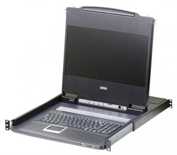 Квм консоль ATEN 17.3" Single Rail LCD Console (USB, HDMI / DVI / VGA, 1920x1080) - фото 59339