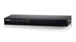 Переключатель электронный ATEN 1-Local/Remote Share Access 8-Port Multi-Interface Cat 5 KVM over IP Switch - фото 59358