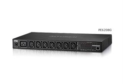 Блок распределения питания ATEN Rack eco PDU, Switched & Metered , 1U, 16A, 230V, Output: (7) C13 & (1) C19, Input: IEC  С20 , Power cord 3,0 m - фото 59379