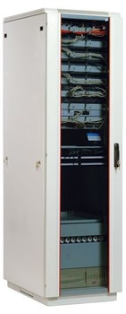 ЦМО Шкаф телекоммуникационный напольный 33U (600x1000) дверь стекло - фото 59397