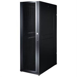 Lande DYNAcenter 19" Серверный напольный шкаф для ЦОД 42U, 600х1200, передняя дверь одностворчатая, задняя дверь двустворчатая, перфорация, цвет черный - фото 59421