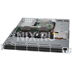 Шасси серверное Supermicro SuperChassis 1U LB16AC2-R504W/no HDD(10)SFF/2xFH 1xLP/2x500W Platinum/(12.3" x 13.4")WIO/ Backplane 10xSATA3/SAS3 - фото 59634