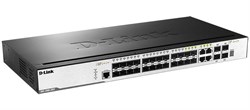 Коммутатор D-Link PROJ Managed L2 Stackable Switch 20x1000Base-X SFP, 4x10GBase-X SFP+, 4xCombo 1000Base-T/SFP, Surge 6KV, CLI, RJ45 Console, RPS - фото 59757