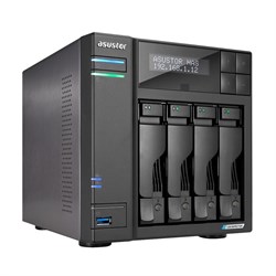 Cетевое хранилище ASUSTOR AS6704T 4-Bay NAS/Intel Celeron N1505 2,0GHz/4GB DDR4, noHDD(HDD,SSD)/2x2,5Gbe(LAN)/2xUSB3.2,HDMI; 90IX01N1-BW3S20 - фото 59789