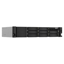 Система хранения данных QNAP SMB TS-1273AU-RP-8G-EU-RU 2U QC 2,2GhzCPU/8Gb(upto64Gb)/upto 12HDD, up to 24 with TL-R1200S-RP/SATA(3,5" 2,5")/ 4xUSB3.2/2xExp.slot/2x2,5Gb/iSCSI/2xPS/3YW - фото 59807