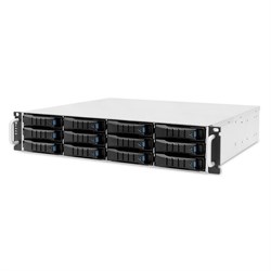Дисковое хранилище AIC JBOD 2U 12x3.5" single SAS 12G expander controller, 2x550W, single BMC - фото 59828
