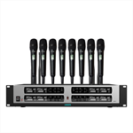 Радиосистема DSPPA Беспроводная микрофонная система True Diversity UHF (8 ручных микрофонов)