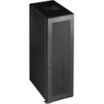Шкаф Шкаф 19" Business, 22U 600x800, черный, передняя дверь стекло, задняя дверь распашная металл