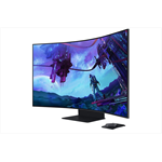 Монитор Samsung 55" Odyssey Ark S55CG97WNI VA curved 3840x2160 1ms 600cd MegaDCR 178/178 HDMI*3 DP USB-hub FreeSync 165Hz MM Dolby Atmos HDR10+ SmartTV Tizen WiFi5 LAN AMD FreeSync HAS Pivot Swivel VESA Black