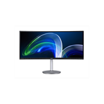 Монитор 34" ACER CB342CURbmiiphuzx, Curved 1900R Black, ZeroFrame, 3440x1440, 21:9, IPS, 75Hz, 1 ms, 300cd, 2xHDMI + 1xDP + 1xTYPE C + USB3.0x4+USB-B + Audio out, 7Wx2 Hadj.15