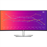 Монитор Dell 37.5'' U3821DW Curved S/BK ( IPS; 21:9; 300 cd/m2; 1000:1; 3840x1600; 5ms; 178/178; 1,07 bln col; DP1.4, 2xHDMI2.0, 2xUSB-C, 4xUSB 3.2(Gen), 1xUSB 3.2 Type B; RJ45; HAS; Spk 2x9W)