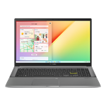 Ноутбук ASUS VivoBook S15 S533EA-BQ330 Core I5-1135G7/16Gb/512Gb M.2 SSD/15.6"FHD IPS (1920x1080)/Intel Iris X Graphics/WiFi6/BT/IllumKB/Cam/No OS/1.8Kg/Indie_Black/RU_EN_Keyboard