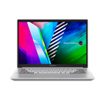 Ноутбук ASUS Vivobook Pro 14 M7400QE-KM118 R5-5600H/16Gb/512Gb M.2 SSD/14,0 OLED WQXGA+ (2880 x 1800) 90Hz/GeForceRTX 3050Ti 4Gb/WiFi6/BT/Backlit KB/No OS/1.4Kg/METEOR WHITE/DIALPAD/RU_EN_Keyboard