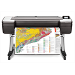 Широкоформатный принтер HP DesignJet T1700 (44",2400x1200dpi, 26spp(A1), 128Gb(virtual), HDD500Gb, host USB type-A/GigEth,stand,sheet feed,1 rollfeed,autocutteTouchScreen, 6 cartridges/3 heads)