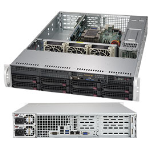 Серверная платформа Supermicro SuperServer 2U 5029P-WTR noCPU(1)2nd Gen Xeon Scalable/TDP 70-205W/ no DIMM(6)/ SATARAID HDD(8)LFF/ 2x10GbE/ 4xFH, 1xLP, M2/ 2x600W