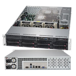 Серверная платформа Supermicro SuperServer 2U 6029P-TR noCPU(2)2nd Gen Xeon Scalable/TDP 70-205W/ no DIMM(16)/ SATARAID HDD(8)LFF/ 2xGbE/ 6xLP, M2/ 2x1000W