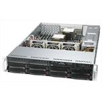 Шасси серверное Supermicro SuperServer 2U 620P-TR noCPU(2)3rd GenScalable/TDP 270W/no DIMM(16)/ SATARAID HDD(8)LFF/6xLP,M2/2x1GbE/2x1200W