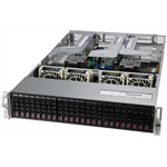 Сервер Supermicro Ultra SuperServer 2U 220U-TNR 2x6330 28C 2GHz/4x64Gb RDIMM 3200(32xslots)/2xPM9A3 960GB NVMe(24x2.5")/2x10GbE RJ45 2x10GbeSFP+/2x1600W/8xNVMe Config/SFT-DCMS-SINGLE