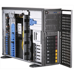 Шасси серверное Supermicro SuperServer 4U 740GP-TNRT noCPU(2)3rd Gen Xeon Scalable/TDP 270W/no DIMM(16)/ SATARAID HDD(8)LFF/2x10GbE/2x2200W