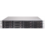 Дисковая полка Supermicro Storage JBOD Chassis 2U 826BE1C-R609JBOD Up to 12 x 3.5"/ Single Expander Backplane(4xminiSASHD)/2x600W