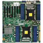 Материнская плата Supermicro Motherboard 2xCPU X11DPH-I 2nd Gen Xeon Scalable 205W/16xDIMM/10xSATA3/C612 RAID0/1/5/10/2x1GbE/3xPCIex16,4xPCIex8/2xM.2/12" x 13"(Bulk)