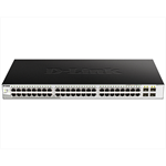 Коммутатор D-Link Managed L2 Metro Ethernet Switch 48x1000Base-T, 4x1000Base-X SFP, Surge 6KV, CLI, RJ45 Console, RPS, Dying Gasp