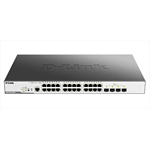 Коммутатор D-Link PROJ Managed L2 Switch 24x1000Base-T PoE, 4x10GBase-X SFP+, PoE Budget 370W, Surge 6KV, CLI, RJ45 Console, RPS, Dying Gasp