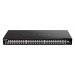 Коммутатор D-Link PROJ Managed L3 Stackable Switch 48x1000Base-T, 2x10GBase-T, 2x10GBase-X SFP+, CLI, 1000Base-T Management, RJ45 Console