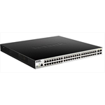 Коммутатор D-Link PROJ Managed L2 Metro Ethernet Switch 48x1000Base-T PoE, 4x1000Base-X SFP, PoE Budget 370W, Surge 6KV, CLI, RJ45 Console, Dying Gasp