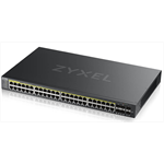 Коммутатор L2 коммутатор PoE+ Zyxel NebulaFlex Pro GS2220-50HP, rack 19", 44xGE PoE+, 4xCombo (SFP/RJ-45 PoE+), 2xSFP, бюджет PoE 375 Вт
