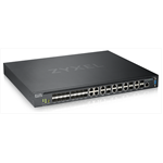 Коммутатор Мультигигабитный L3 Core коммутатор Zyxel NebulaFlex Pro XS3800-28, rack 19", 4xRJ-45: 1/2,5/5/10G, 8xCombo (SFP: 1/10G, RJ-45: 1/2,5/5/10G), 16xSFP+, стекируемый (до 4), 2 блока питания в комплекте