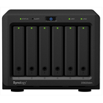 Система хранения данных Synology DS620slim DC2,0GhzCPU/2Gb(upto6)/RAID0,1,10,5,6/up to 6HDDs SATA 2,5'/2xUSB 3.0/2xGigEth/iSCSI/2xIPcam(up to 25)/1xPS/1YW