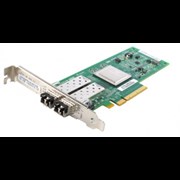 Контроллер Qlogic 8Gb Singl Port FC HBA x8 PCIe LC multi-mode optic, QLE2560-CK