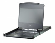 Квм переключатель ATEN Single Rail 8-Port DVI FHD LCD KVM Switch