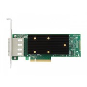 Плата контроллера Broadcom/LSI 9400-16e (05-50013-00) (PCI-E 3.1 x8, LP, External) Tri-Mode SAS/SATA/PCIe(NVMe) 12G, 16port (4*ext SFF8644), 1 year