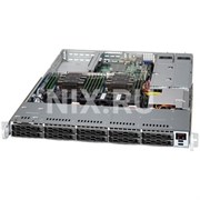 Шасси серверное Supermicro SuperChassis 1U LB16AC2-R504W/no HDD(10)SFF/2xFH 1xLP/2x500W Platinum/(12.3" x 13.4")WIO/ Backplane 10xSATA3/SAS3
