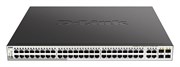 Коммутатор D-Link PROJ Smart L2 Switch 481000Base-T PoE, 4Combo 1000Base-T/SFP, PoE Budget 370W, Compact CLI