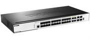 Коммутатор D-Link PROJ Managed L2 Stackable Switch 20x1000Base-X SFP, 4x10GBase-X SFP+, 4xCombo 1000Base-T/SFP, Surge 6KV, CLI, RJ45 Console, RPS
