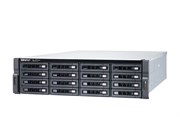 Система хранения данных QNAP ENTERPRISE 3U TS-h1677XU-RP 8C 3,6GhzCPU/32Gb(upto128Gb)/upto 16HDDs/SATA(3,5&quot; 2,5&quot;)/ 6xUSB3.2/4xExp.slot/2xGbE 2x10Gb(SFP+)/iSCSI/2xPS/5YW