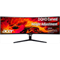 Монитор 49'' ACER Nitro EI491CURSbmiipphx , 5K  32:9, VA, 5120x1440, 4ms, 350 / 400cd, 120Hz, 2xHDMI(2.0) + 2xDP(1.4) + Audio Out, 3Wx2, FreeSync Premium Pro, HDR 400, h.adj 95, Curved 1800R Black - фото 46511